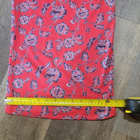 New Directions Red Cut Out Pleated Jumpsuit - Picture 7 of 15